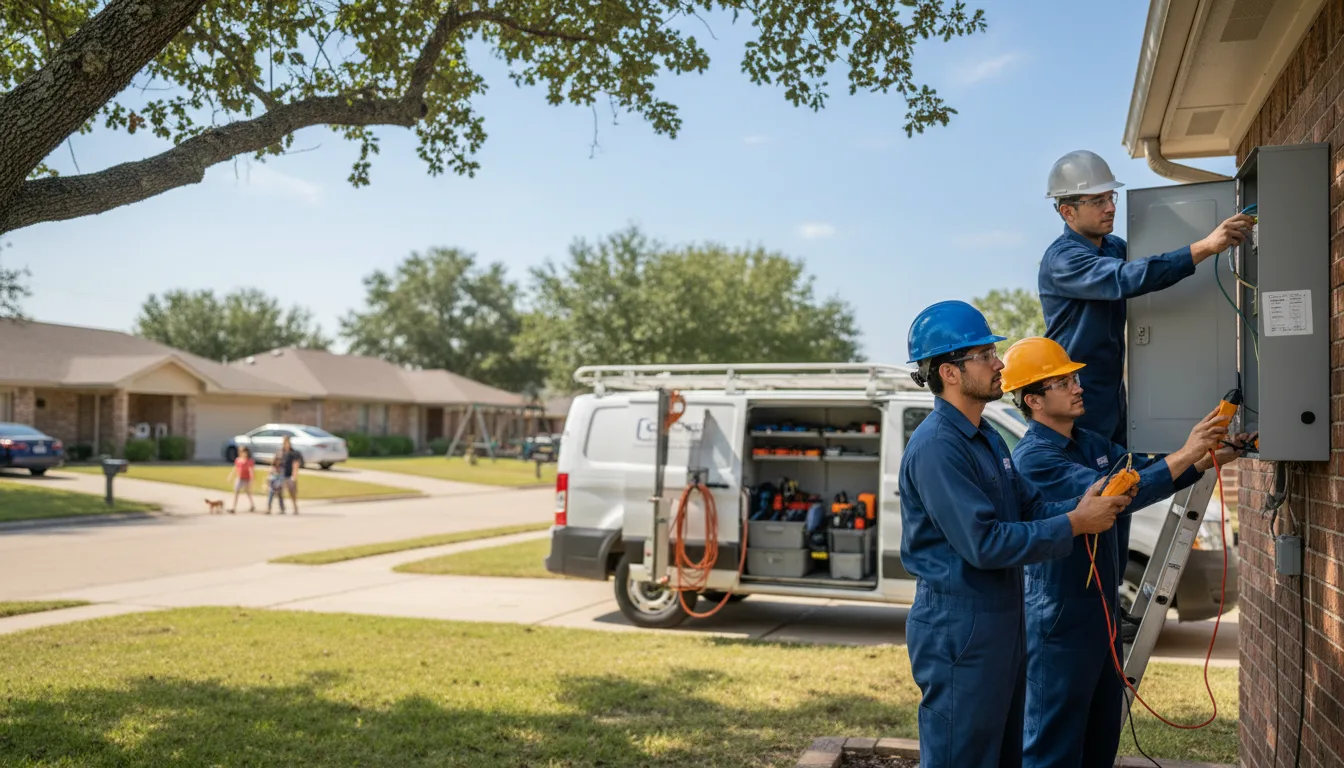 Certified electrician providing emergency electrical services in Hometown, IL
